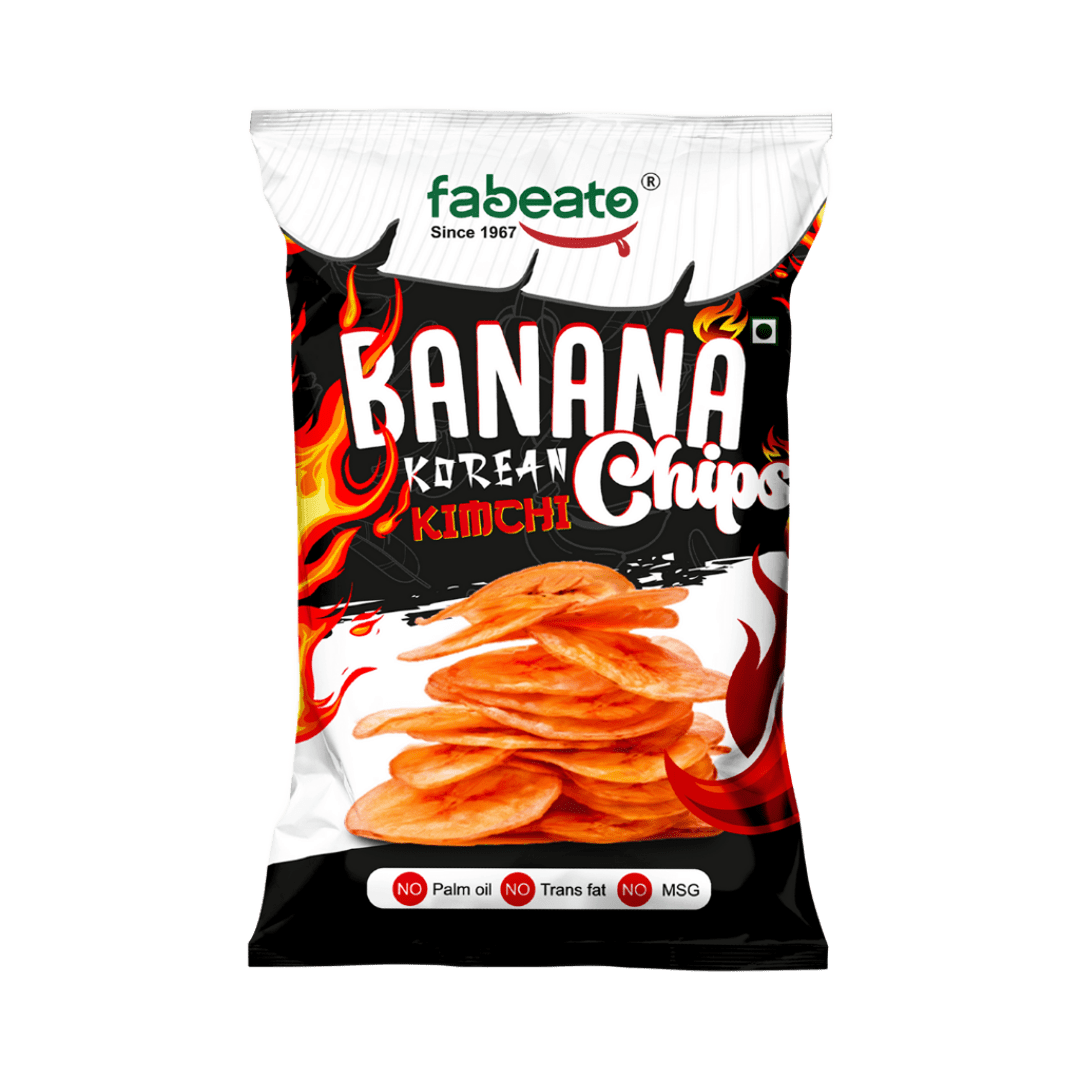 Korean Kimchi Flavor Banana Chips (60g) - Fabeato
