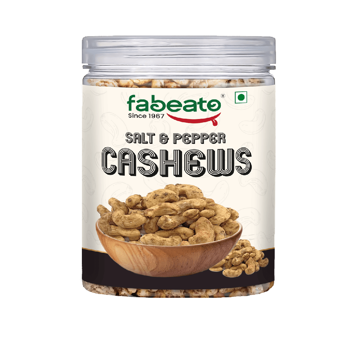 Salt & Pepper Cashews 250g - Fabeato