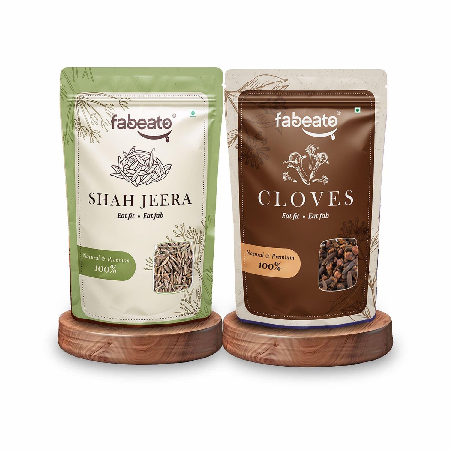 Natural Premium Shah Jeera & Cloves Combo (2x200g) - Fabeato
