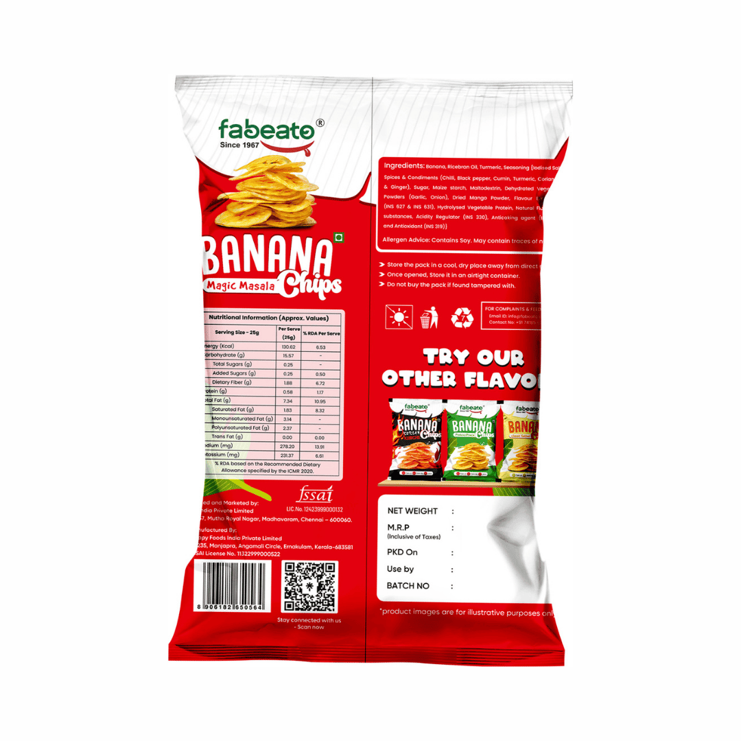 Magic Masala Flavor Banana Chips (60g)