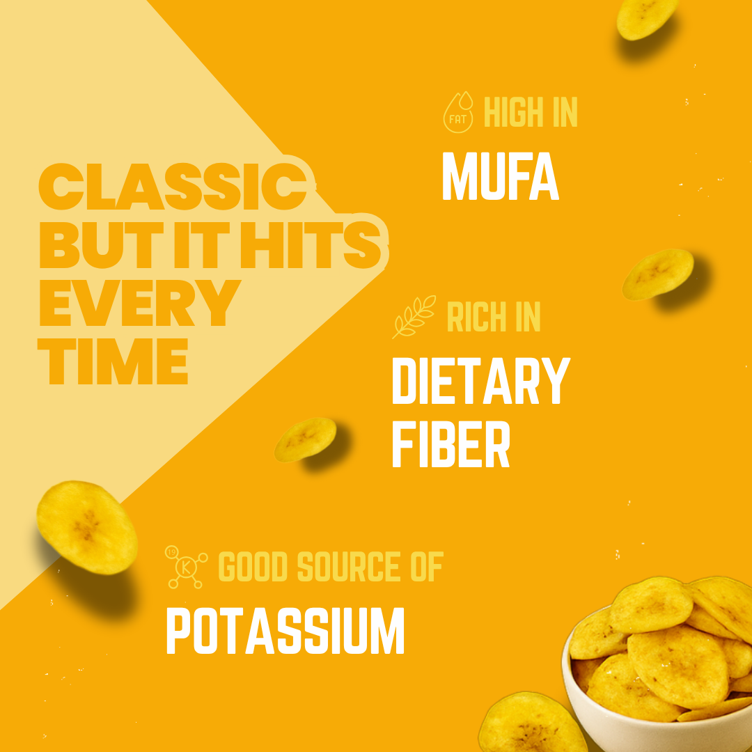 Classic Salted Flavor Banana Chips (60g)