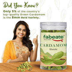 Whole Green Cardamom 8mm Bold (50g) - Fabeato