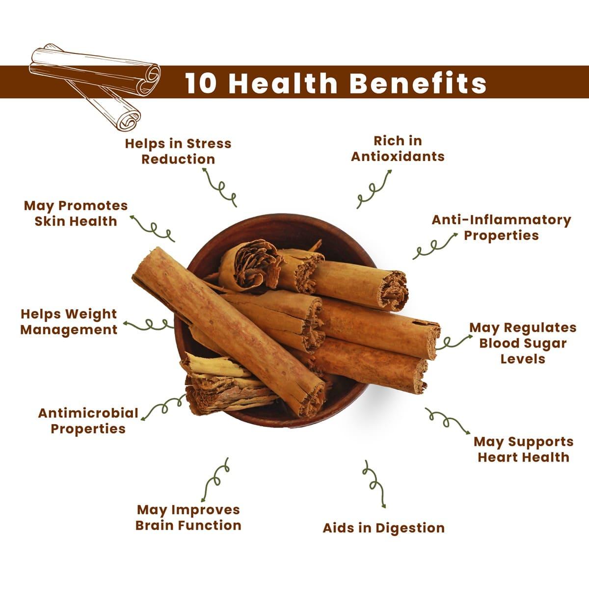 cinnamon plant benefits Fabeato Premium Cinnamon Sticks: 100% Natural, Rich Flavor