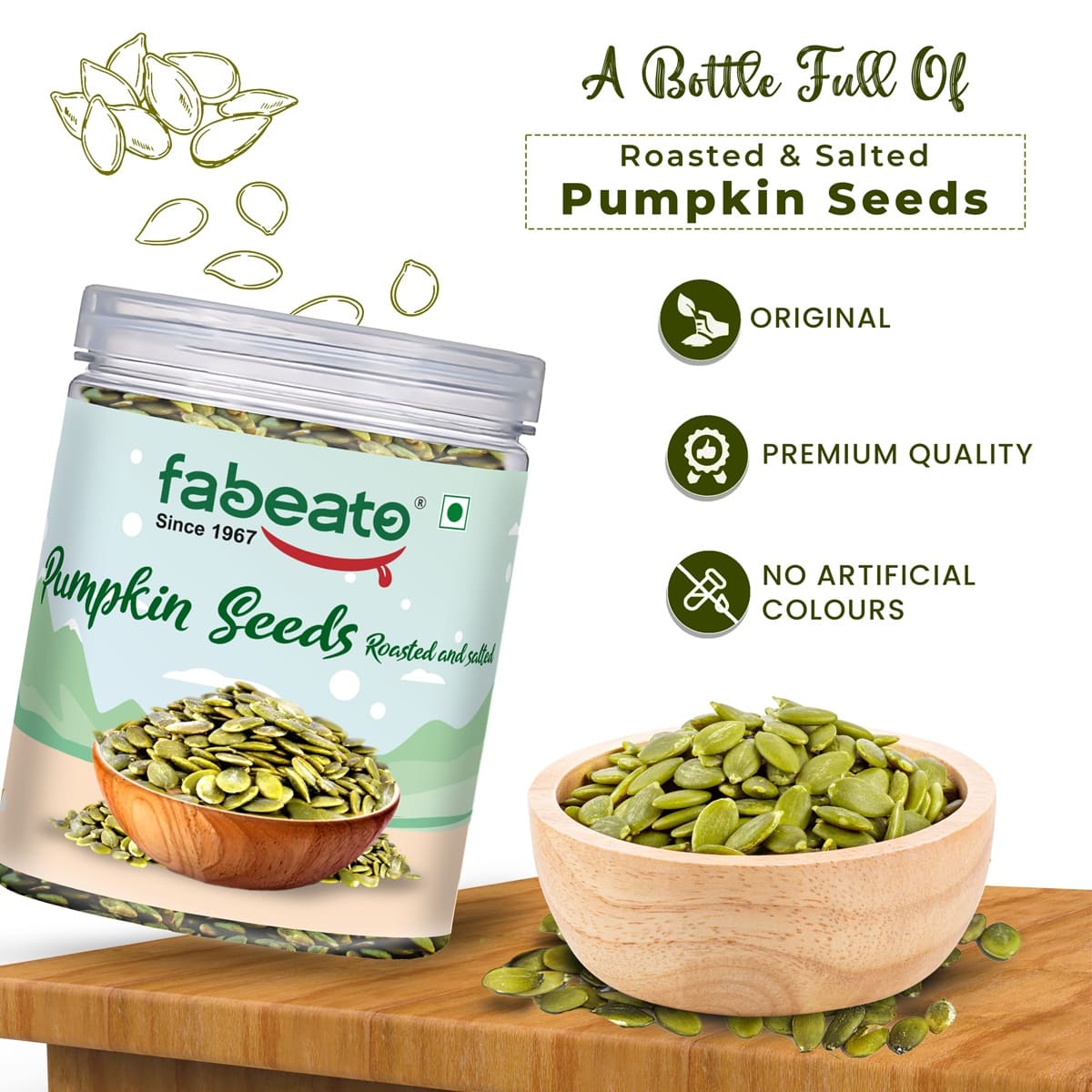 Roasted  & Salted Pumpkin seeds-250g